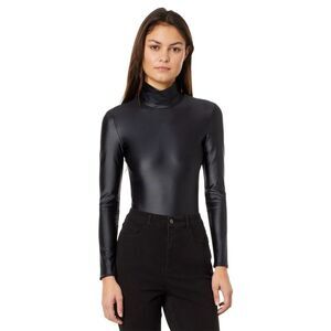 NWT's Commando Matte Metallic Long Sleeve Turtleneck Bodysuit Oxide Size Small
